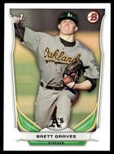 2014 Bowman Draft Picks & Prospects Brett Graves Oakland Athletics #DP73