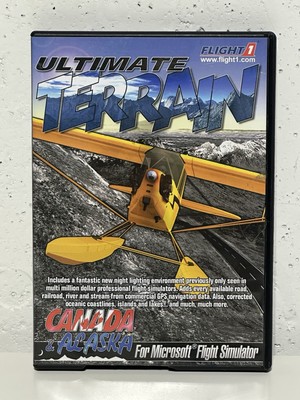 Ultimate Terrain 2004 Flight 1 Canada & Alaska Microsoft Flight Simulator PC DVD