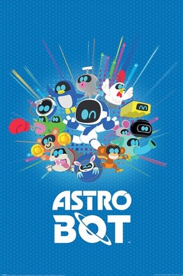 Astro Bot - Playstation Gaming Poster (Friends - Characters) (Size: 24'' x 36'')