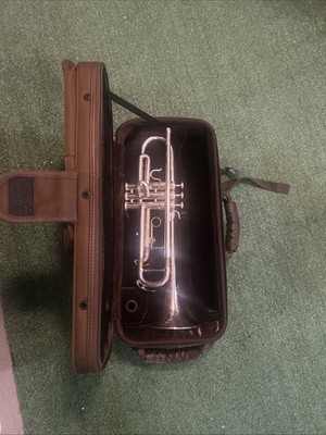  Older  B.a.c Trumpet Silver Plate, Beginning Pro Model, #V25058