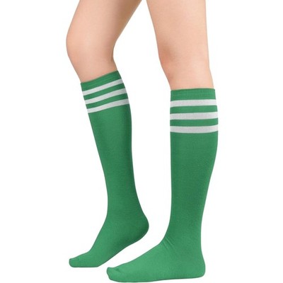 Durio Kniestrümpfe Damen Gestreifte Lange Socken Mädchen, 38-42 Stiefelsocken...