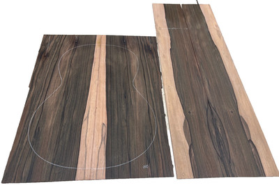 Malaysian Blackwood 000 Acoustic guitar back and side Set, great color 13026-5