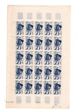 1950 France  Planche De 25T N°863** Facteur Rural Journée Du Timbre Neufs** Luxe