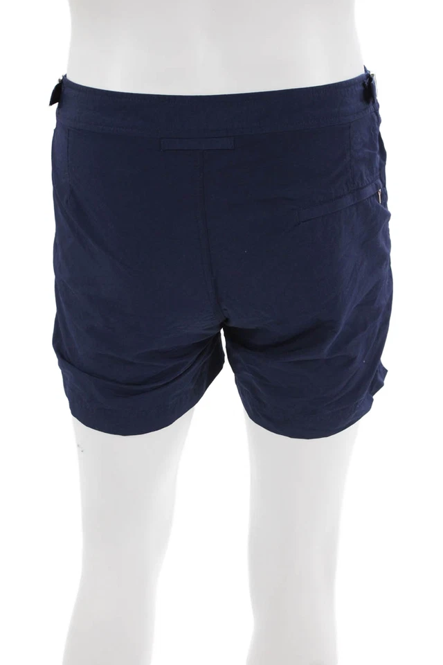 Pantalones Cortos Orlebar Marrón, Para Hombre Azul Oscuro Poliamida Hebilla Playa Talla 31 Foto 3 de 4