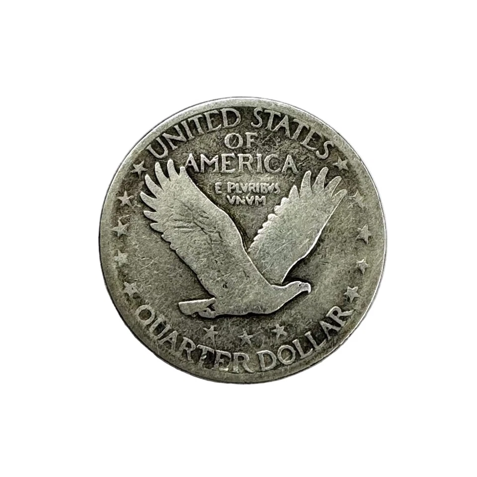 1927-S STANDING LIBERTY QUARTER KEY DATE F DETAILS 25C SILVER COIN - Image 2 of 4