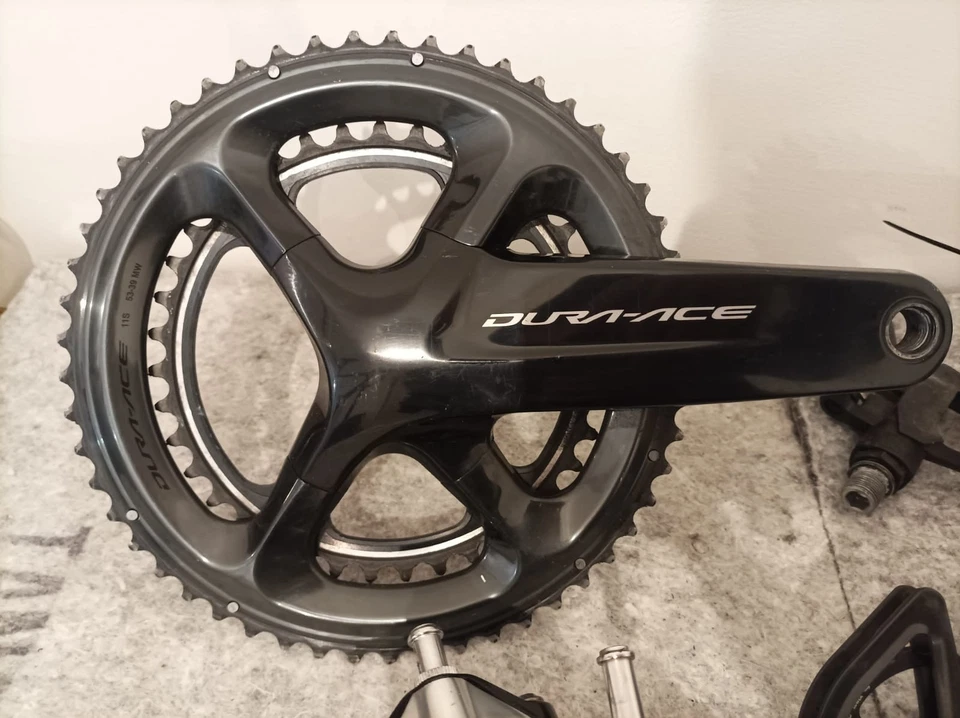 Shimano Dura Ace R9100 groupset 11 speed road bike black/silver CERAMICSPEED - Immagine 3 di 4