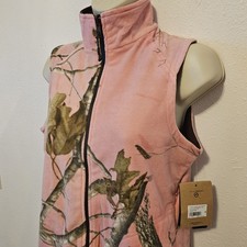 Nwt Magellan Camo Reversible Vest Sz S Pink Brown Gorpcore Outdoor