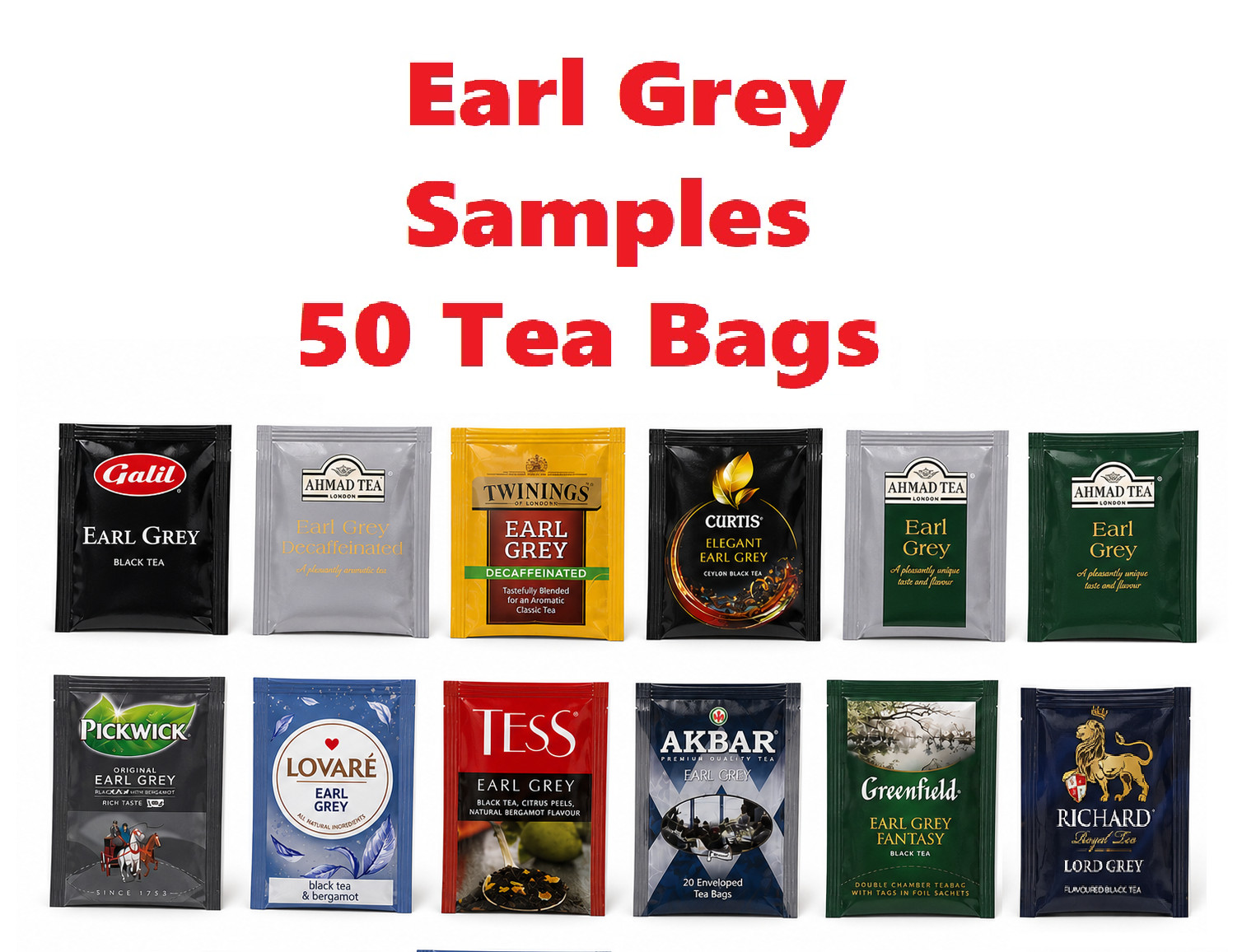 Assortment Ahmad Tess Twinings Greenfield Berga Galil