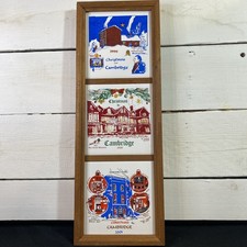 VTG Christmas In Cambridge OH 3 Framed Tiles ...