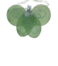Green Kids Fairy Wings With Glitter Accents  Elastic Straps For Dress-Up