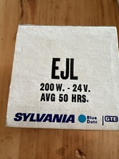 SYLVANIA EJL 200W 24V Halogen Projector Lamp New Old Stock