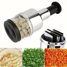 Image of Manual Hand Press Garlic Onion Chopper Vegetable Food Chopper Processor Dicer
