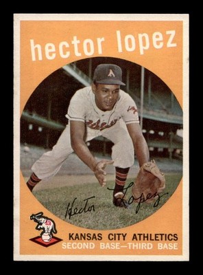 1959 Topps #402 Hector Lopez A's EX-MT *s4