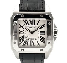 Cartier Santos 100 Steel Watch XL 7978154715 152116313