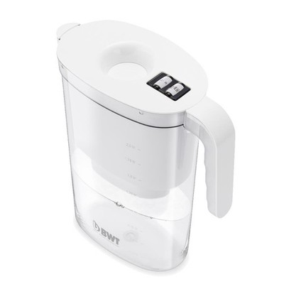 BWT Tischwasserfilter Vida 2,6L Weiß manuelle Wechselanzeige 1x Filterkartusche