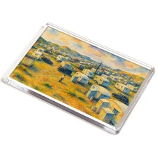 JUMBO MAGNET - The Caravan Site, Trecco Bay, Porthcawl (b) - Vintage Art Style