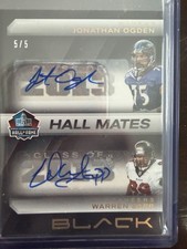 2025 Panini Black Hall Mates Johnathan Ogden Warren Sapp 5/5