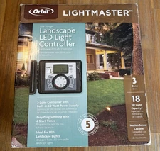 Orbit LightMaster LED Landscape Light Controller 3-Zone 83700 60W Open Box New