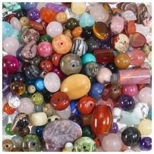 450PCS Mixed Natural Stone Beads Assorted Gemstones for Jewelry Making Crafts