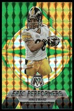 Hines Ward 2023 Panini Mosaic #EP-HW Epic Performers Mosaic Green Steelers