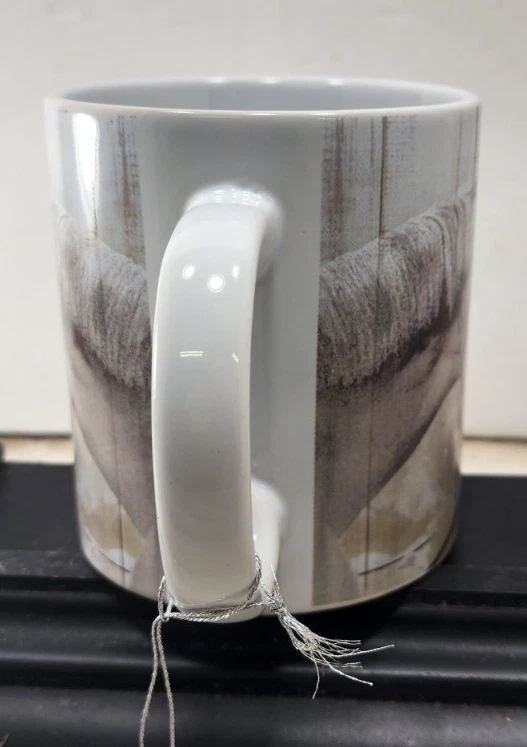 Taza de café blanca Gift Craft White Horse, grande 15 oz. Café, cacao caliente, té. Foto 4 de 4