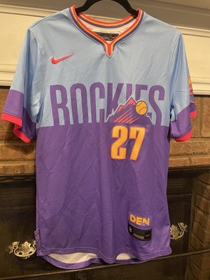 Colorado Rockies Jordan Beck #27 Nike City Connect Jersey Size