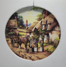 Wedgewood Buying The Bread Country Days Fine Bone China Plate Made in Uk COA