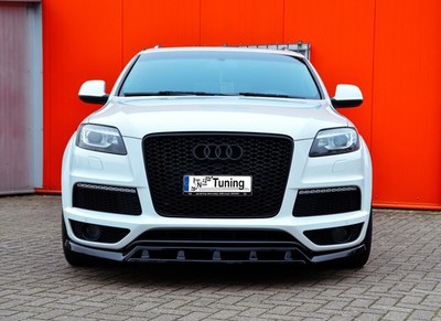 Spoilerschwert Frontspoiler Splitter 2.tlg aus ABS für Audi  Q7 4L mit S-Line