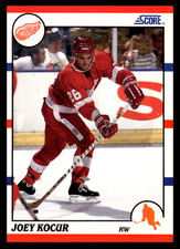 1990-91 Score American Joey Kocur #201 Detroit Red Wings NHL Hockey Base Set