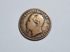 Lote L.19 Moneda Italia 10 Centesimi Centimos 1866-N Coleccionista Subasta
