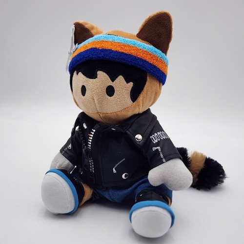 Salesforce Tableau Mascot Astro Data Rockstar Plush Raccoon Leather Jacket NWT - Picture 2 of 8