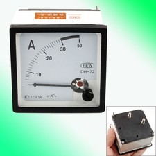 AC 0-30A Class 1.5 Accuracy Analog Panel Meter Ammeter DH72