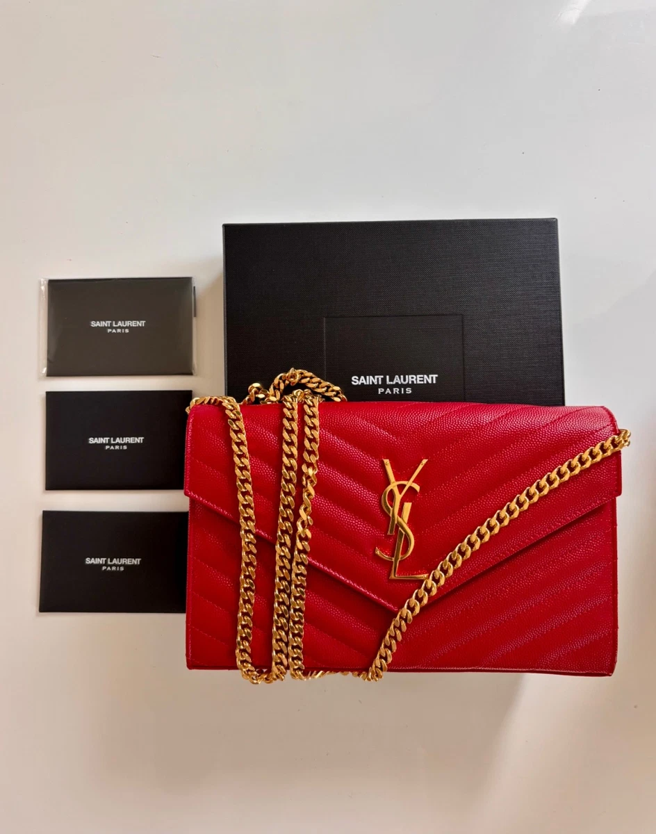 Saint Laurent Red Quilted Bags & Handbags for Women for sale | eBay