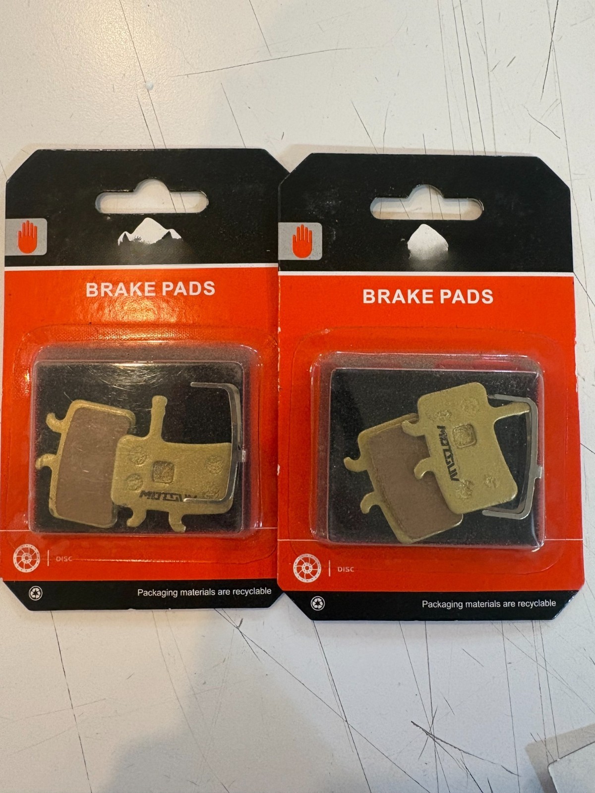 2 Pairs Bike Disc Brake Pads Mechanical Disc Brake Resin,Semi-Metallic BB7,J3-7