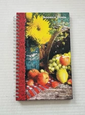 Vintage Address Book by American Editions Floral Theme Spiral Bound Hardcover 
