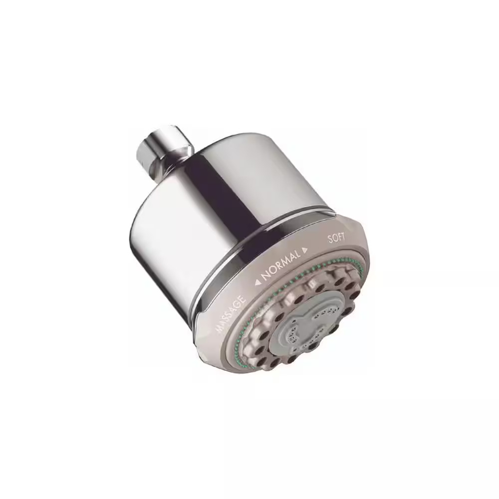 Clubmaster 3-Spray Patterns 2.5 GPM 4 In. Wall Fixed Shower 