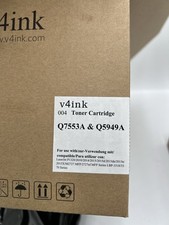 V4INK Q7553A Q5949A 53A 49A Black Toner Cartr...