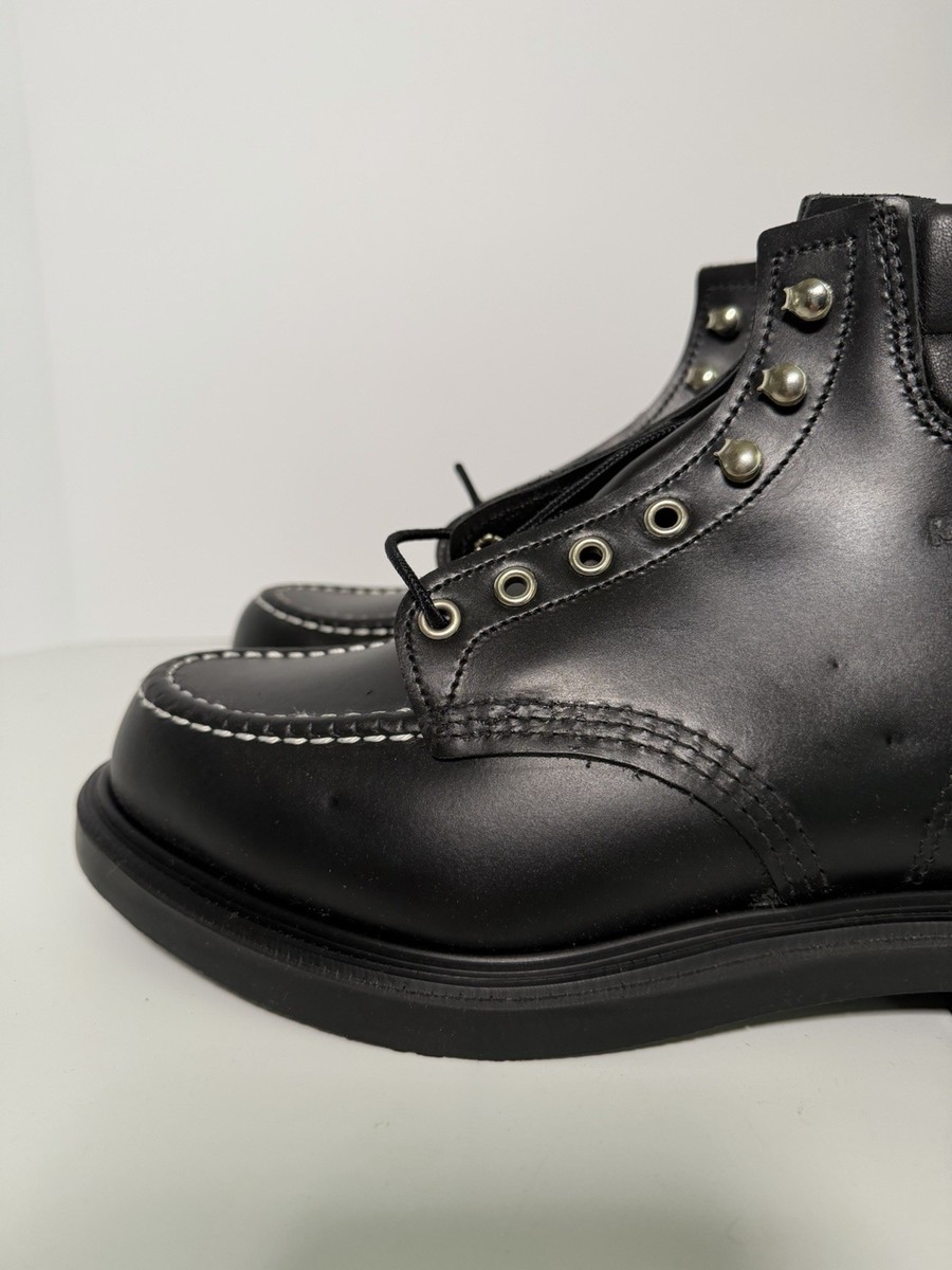 Red Wing 8133 SuperSole Classic Moc Toe Boots Black Chrome Men's 8
