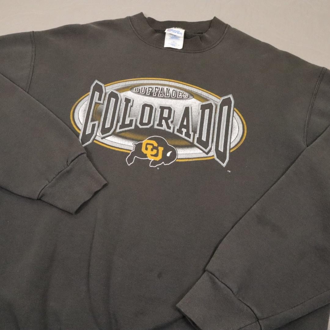 Vintage Colorado Buffaloes Sweatshirt Mens XL Gray Pro Player USA 90s Crewneck
