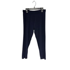 Boden Navy Blue Cropped Leggings Stretch Casual Pants Women's US Size 8