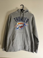 Fanatics Oklahoma City Thunder Blue Hoodie Basketball With Pocket Mens XL