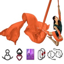 Deluxe Aerial Silks Equipment Set - 11 Yards Yoga Hammock Swing for Acrobatic