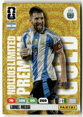 Panini FIFA World Cup Adrenalyn 2026 Lionel Messi Premium Limited Edition Gold - Bild 1 von 2