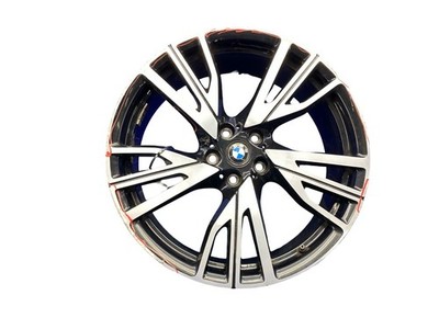 14-20 BMW I8 20X7.5 Front 5 W Spoke Wheel Rim Silver Black *HEAVY
