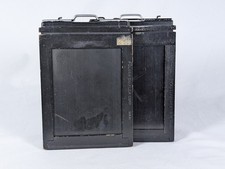 Two RARE Graflex 3x4 SLOTTED sheet film holder for SLR RB Super D Series B gcc