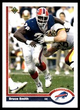 Bruce Smith 1991 Upper Deck #174 Bills NFL READ FREE SHIPPING AutographDen