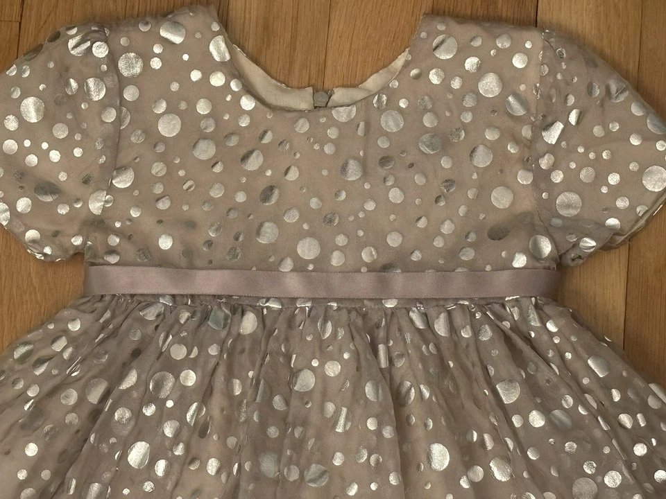 NWT Halabaloo Silk Dress 2t Holiday Picture Wedding Boutique Chasing Fireflies - Image 3 of 4