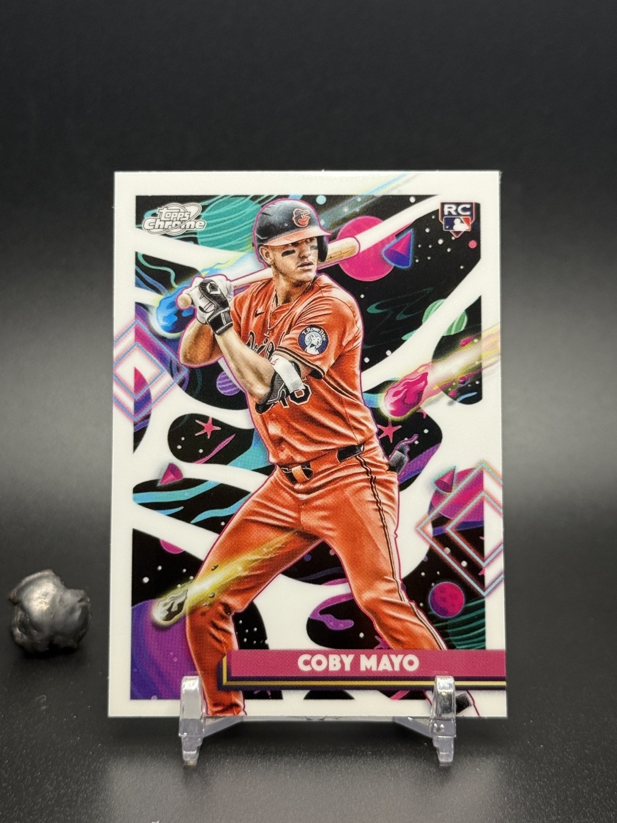 2025 Topps Cosmic Chrome White Hole Refractor #154 Coby Mayo RC