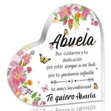 Acrylic Gifts for Grandma - Spanish Heart Acrylic Plaque for Grandma from