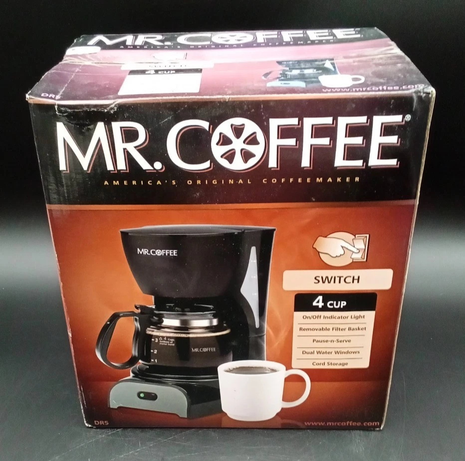 NOS ~ Mr. Coffee DR5 Switch 4 Cup Coffee Maker